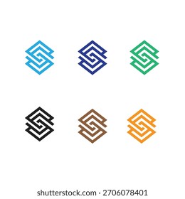 Design do logotipo da ilusão de tecnologia dos EUA