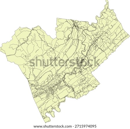 US Tennessee State Anderson County Vector Census Block 2020 vector Tabulation (Census) Block