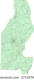US Tennessee State Benton County Vector Census Block 2020 vector Tabulation (Census) Block
