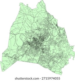 EUA Tennessee Estado Davidson County Vetor Census Block 2020 vetor Tabulação (Censo) Bloco
