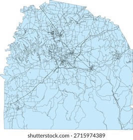 US Tennessee State Franklin County Vector Census Block 2020 vector Tabulation (Census) Block