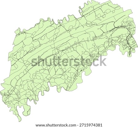 US Tennessee State Grainger County Vector Census Block 2020 vector Tabulation (Census) Block