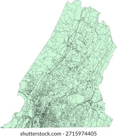 US Tennessee State Hamilton County Vektor Census Block 2020 Vektor Tabulation (Census) Block