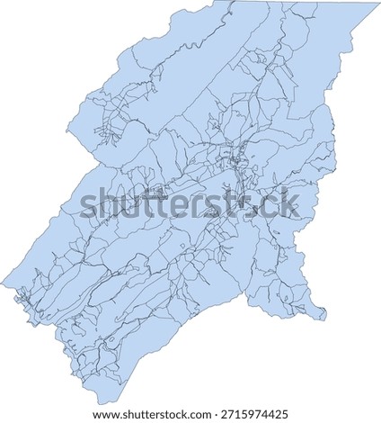 US Tennessee State Johnson County Vector Census Block 2020 vector Tabulation (Census) Block