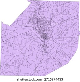 EUA Tennessee Estado Madison County Vetor Censo Bloco 2020 vetor Tabulação (Censo) Bloco