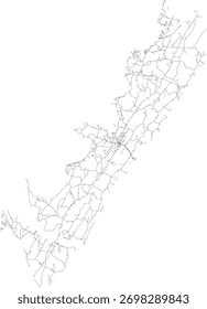 VECTOR de Carreteras del Condado de Meigs del Estado de Tennessee 2024 para todas las carreteras