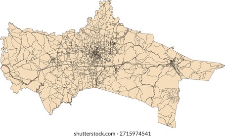 US Tennessee State Putnam County Vector Census Block 2020 vector Tabulation (Census) Block