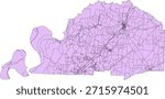 US Tennessee State Tipton County Vector Census Block 2020 vector Tabulation (Census) Block