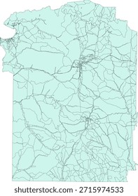 Bloque del censo de Vectores del condado de Wayne del estado de Tennessee Bloque de tabulación de Vectores (censo) de 2020