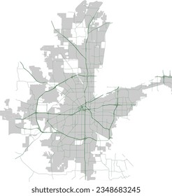 US Texas Fort Worth City major streets