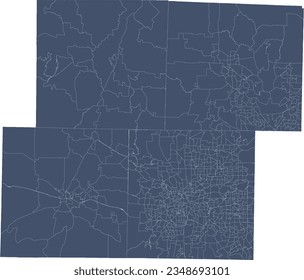 US Texas Fort Worth City Polling Precincts for Wise County, Parker County, Denton County, Tarrant County