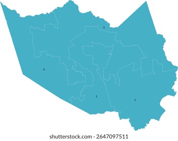 US Texas Harris County Commissioner Precincts