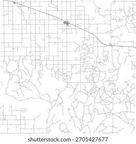 US Texas State Armstrong County Roads vector 2024 for all roads