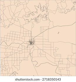 US Texas State Baylor County Vector Census Block 2020 vector Tabulation (Census) Block