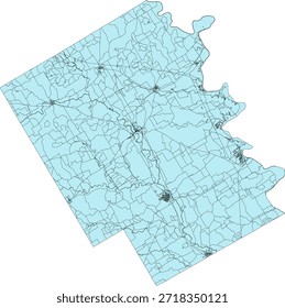 Bloco de Censo Vetor do Condado de Bosque do Texas dos EUA 2020 vetores Tabulação (Censo)