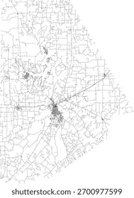 VECTOR de Carreteras del Condado de Brown del Estado de Texas 2024 para todas las carreteras