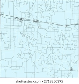 US Texas State Callahan County Vector Census Block 2020 vector Tabulation (Census) Block