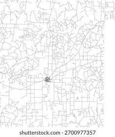 US Texas State Cottle County Roads vector 2024 for all roads