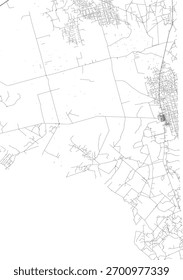 EUA Texas Estado Crane County Roads vetor 2024 para todas as estradas