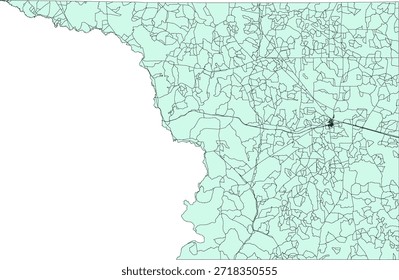 US Texas State Crockett County Vector Census Block 2020 vector Tabulation (Census) Block