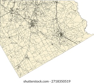 Bloque del censo de Vectores del condado de Ellis del estado de Texas Bloque de tabulación de Vectores (censo) de 2020