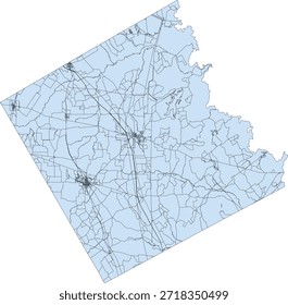 US Texas State Freestone County Vector Census Block 2020 vector Tabulation (Census) Block