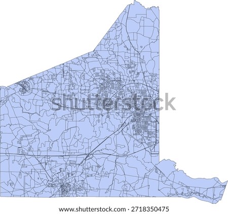 US Texas State Gregg County Vector Census Block 2020 vector Tabulation (Census) Block