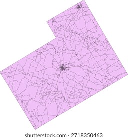 US Texas State Hamilton County Vektor Census Block 2020 Vektor Tabulation (Census) Block