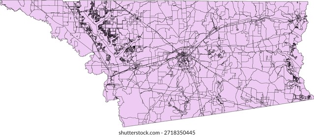 EUA Texas Estado Henderson County Vetor bloqueio de censo 2020 vetor Tabulação (Censo) Bloco