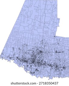 Bloque del censo de Vectores del condado de Hidalgo del estado de Texas Bloque de tabulación de Vectores (censo) de 2020