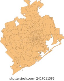 US Texas State Houston Galveston Area Council (HGAC) Zip Codes