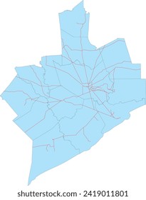 US Texas State Houston Galveston Area Council (HGAC) National Transportation Atlas Database (NTAD) Raillines