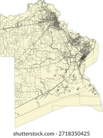 US Texas State Jefferson County Vector Census Block 2020 vector Tabulation (Census) Block