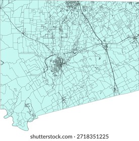 US Texas Estado Johnson County Vetor Census Block 2020 vetor Tabulação (Censo) Bloco