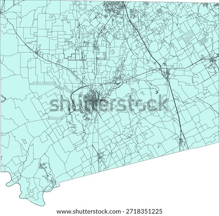 US Texas State Johnson County Vector Census Block 2020 vector Tabulation (Census) Block