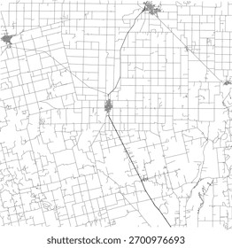 VECTOR de Carreteras del Condado de Jones de Texas 2024 para todas las carreteras