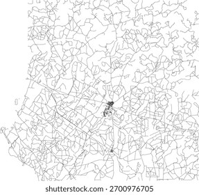 US Texas State Kinney County Roads vector 2024 for all roads
