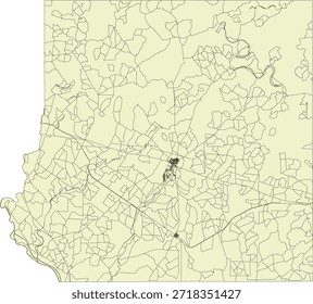 US Texas State Kinney County Vector Census Block 2020 vector Tabulation (Census) Block