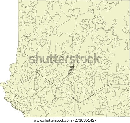 US Texas State Kinney County Vector Census Block 2020 vector Tabulation (Census) Block