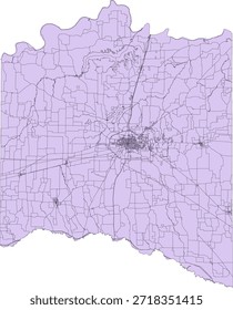 US Texas State Lamar County Vector Census Block 2020 vector Tabulation (Census) Block