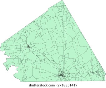 Bloco de Censo Vetor do Condado de Lampasas 2020 vetorial Tabulação (Censo) do Texas