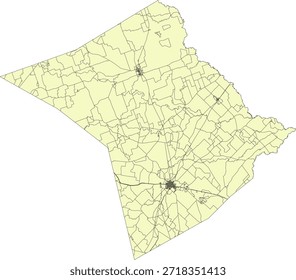 EUA Texas Estado Lee County Vetor Censo Bloco 2020 vetor Tabulação (Censo) Bloco