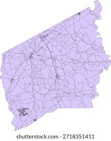 US Texas Estado Leon County Vetor Censo Bloco 2020 vetor Tabulação (Censo) Bloco