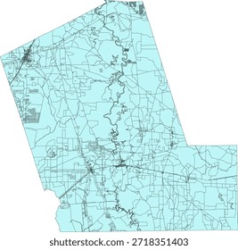 US Texas State Liberty County Vector Census Block 2020 vector Tabulation (Census) Block