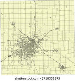 US Texas State Lubbock County Vektor Census Block 2020 Vektor Tabulation (Census) Block