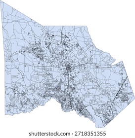 US Texas State Montgomery County Vektor Census Block 2020 Vektor Tabulation (Census) Block