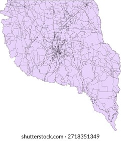 US Texas State Nacogdoches County Vector Census Block 2020 Vektor Tabulation (Census) Block