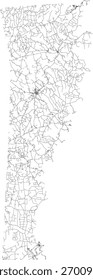 Estados Unidos Texas Estado Newton County Roads vetor 2024 para todas as estradas