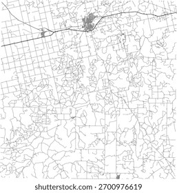 US Texas State Nolan County Roads vector 2024 for all roads