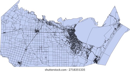 Bloque del censo de Vectores del condado de Nueces del estado de Texas Bloque de tabulación de Vectores (censo) de 2020